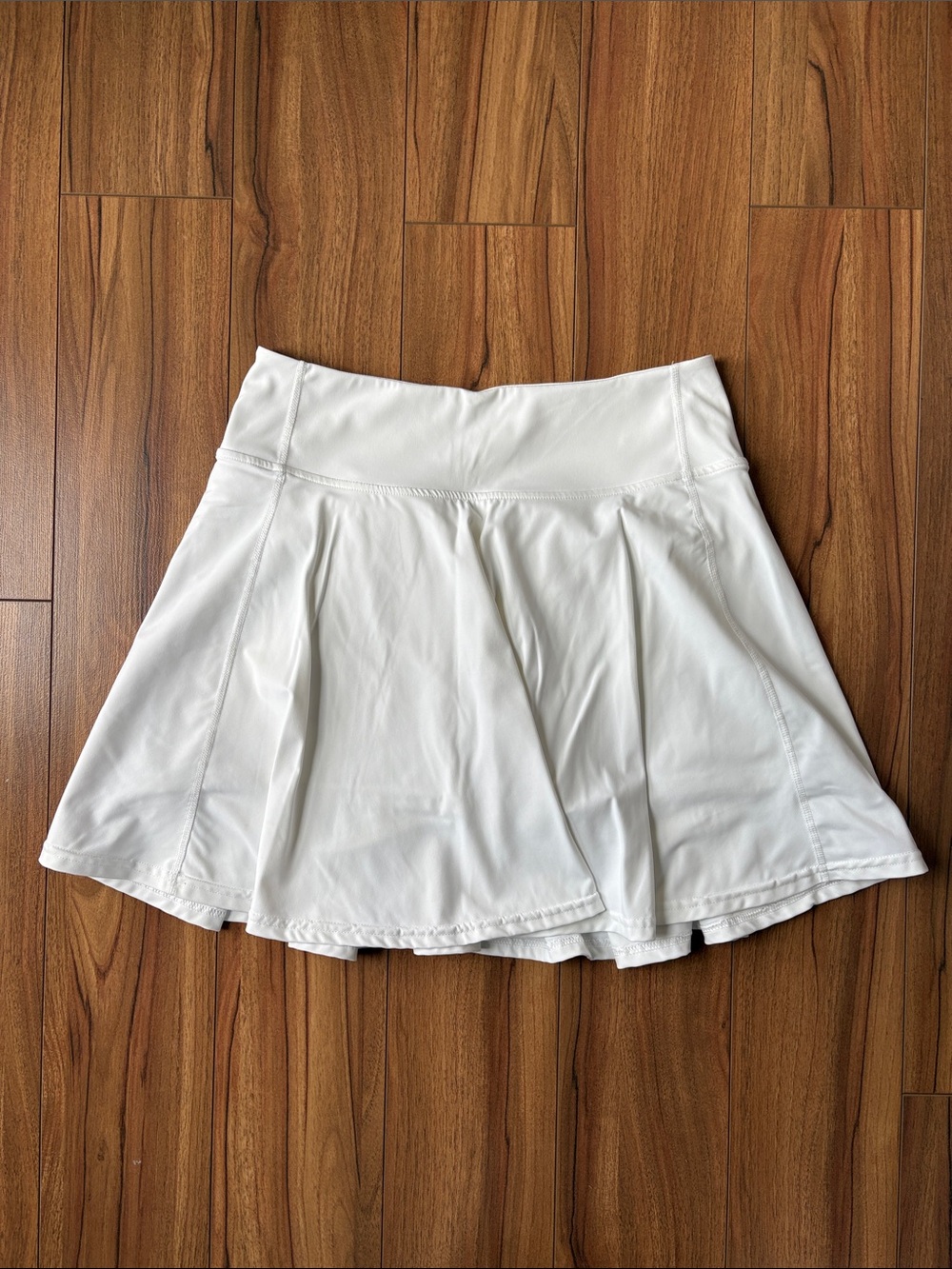 Bare Activewear White Women's Tennis Skirt - Classic Pleated Active Skort